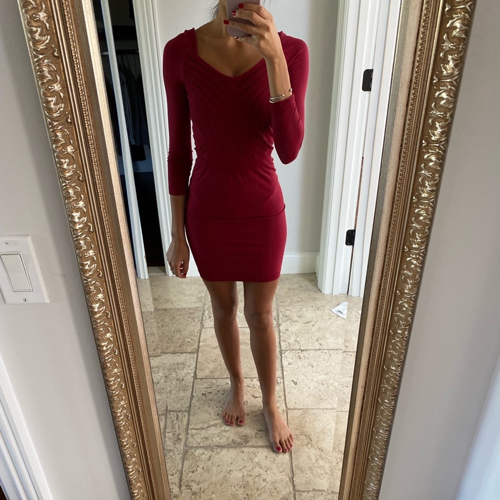 Free People Red Bodycon
